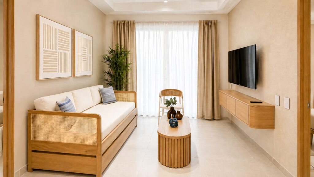 Sala Boho para Airbnb