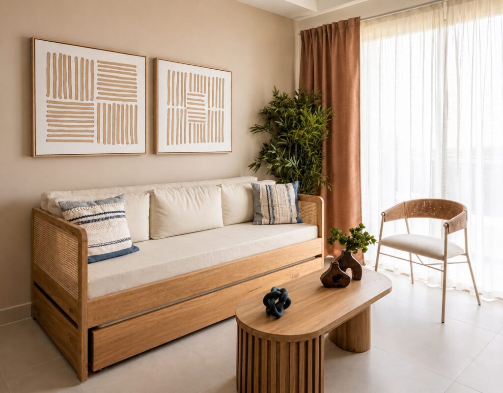 Sala Boho para Airbnb