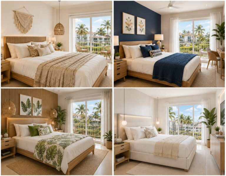 Estilos de decoración para airbnb en la playa