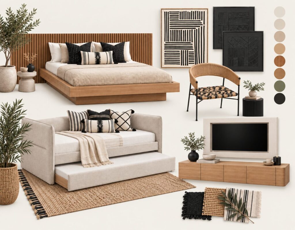 Estilo Boho Black para Airbnb