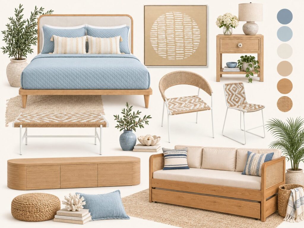 Estilo Boho Blue para Airbnb