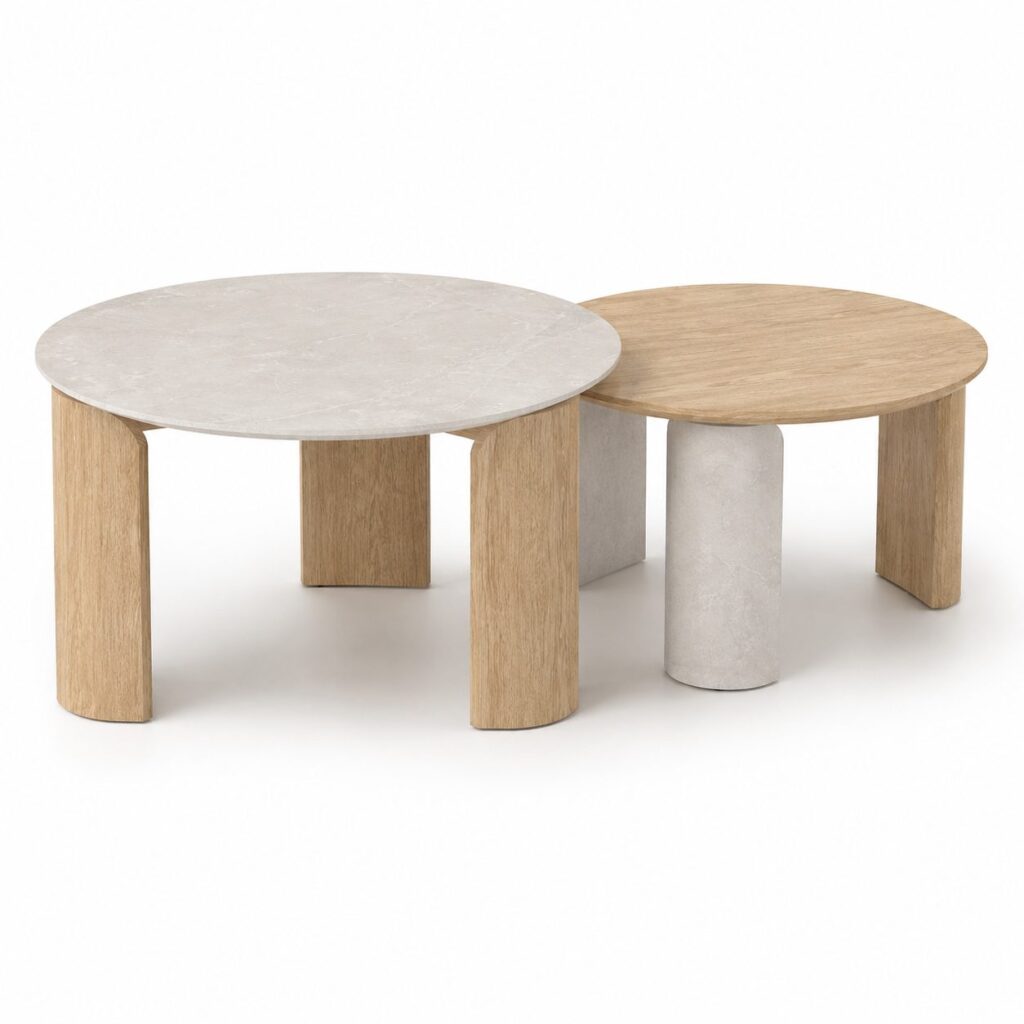 Mesa de centro Modern White